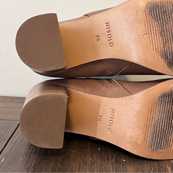 Nisolo Lia Block Heeled Booties Womens 7.5 - Picture 9 of 10